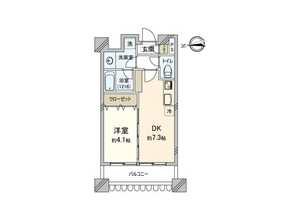 デュオスカーラ蒲田Ⅱ 間取図(平面図)