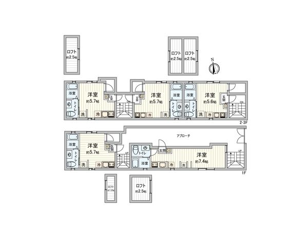 トライアングル大森西 間取図(平面図)