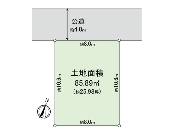 下目黒6丁目建築条件付土地 区画図 下目黒6丁目建築条件付土地 区画図