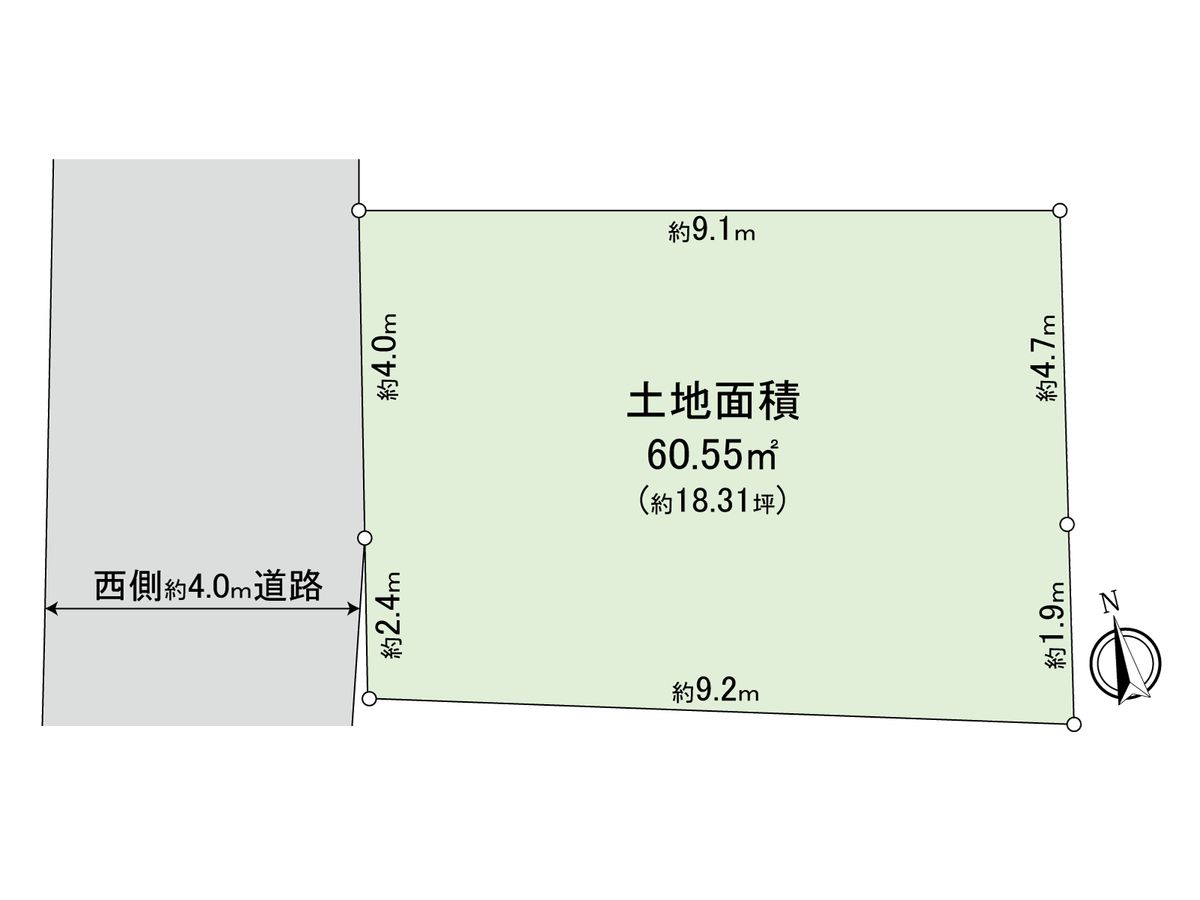 東京都品川区上大崎1丁目 区画図 区画図