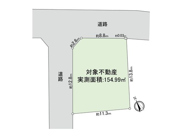 目黒三田2丁目 土地 区画図