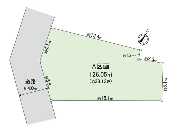 目黒区下目黒4丁目 土地 区画図 目黒区下目黒4丁目 土地 区画図