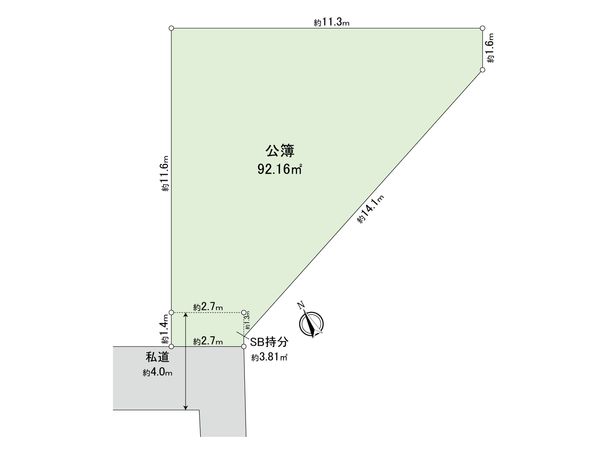渋谷区恵比寿2丁目土地 区画図 渋谷区恵比寿2丁目土地 区画図