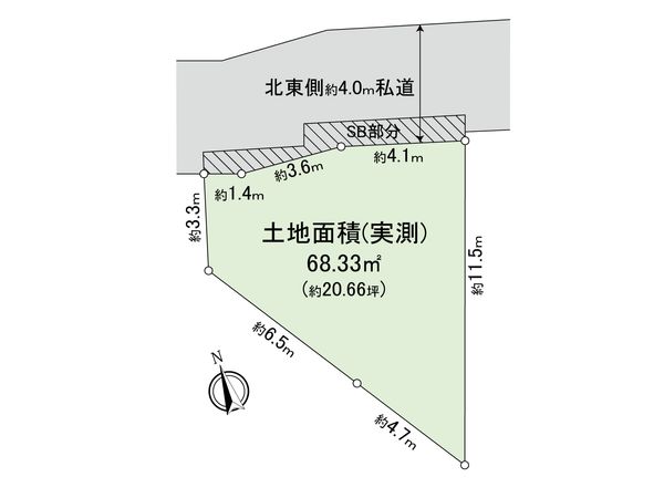 白金台4丁目 土地 区画図 区画図