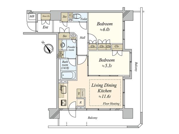 パークホームズ目黒リバーサウスアーバンレジデンス 間取図(平面図) 間取図(平面図)