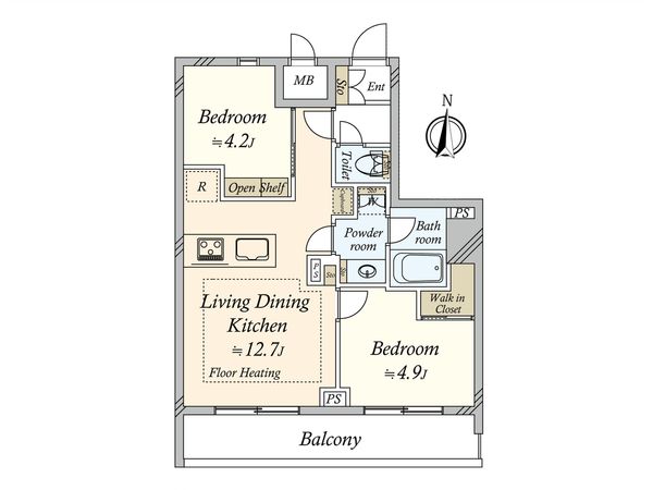 グレンパーク池田山 間取図(平面図) 間取図(平面図)