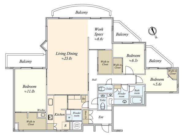 目黒ロイアルハイツ 間取図(平面図) 目黒ロイアルハイツ 間取図(平面図)