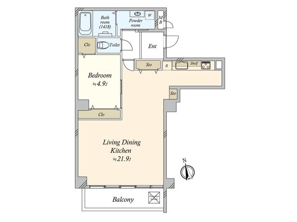 マンション白金台 間取図(平面図)