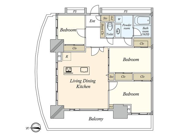ザ・パークタワー東京サウス 間取図(平面図) ザ・パークタワー東京サウス 間取図(平面図)