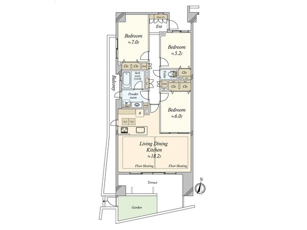 グランヴェール目黒 間取図(平面図) 間取図(平面図)