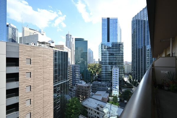 西新宿パークサイドタワー バルコニーからの眺望