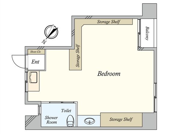 マンションVIP目黒 間取図(平面図)