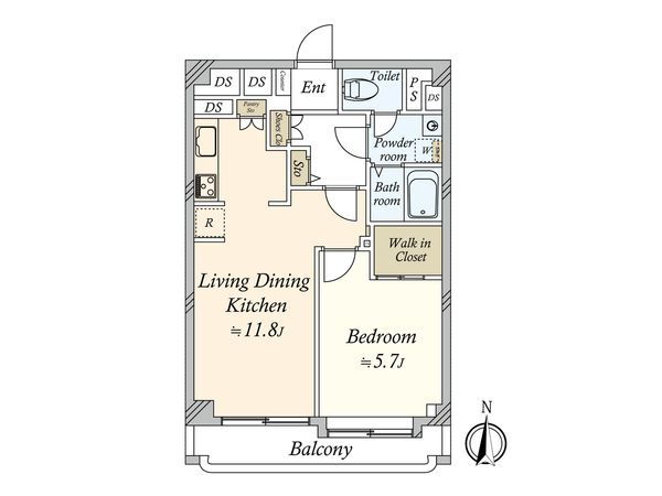 シャンボール池田山 間取図(平面図) シャンボール池田山 間取図(平面図)