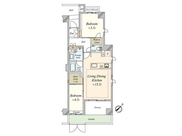 イニシアイオ武蔵小山 間取図(平面図)
