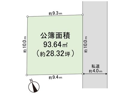 等々力6丁目 土地 区画図