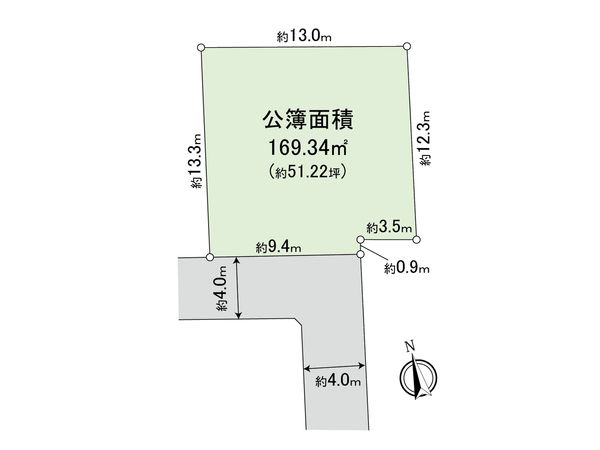 世田谷区奥沢7丁目 土地 区画図