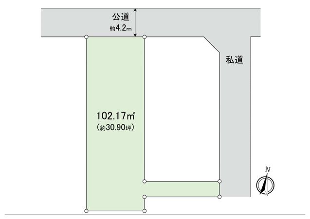 奥沢2丁目土地 区画図 奥沢2丁目土地 区画図