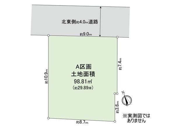 下馬6丁目 土地 区画図 下馬6丁目 土地 区画図