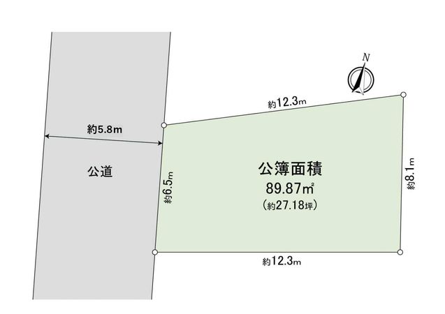 目黒区目黒本町2丁目土地 区画図