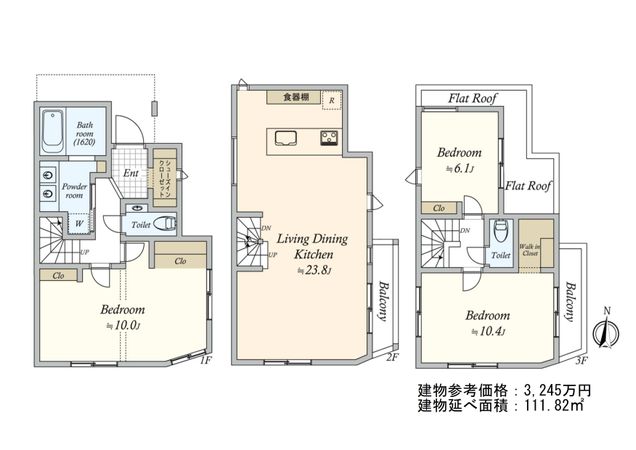 建物プラン例 (間取り図)