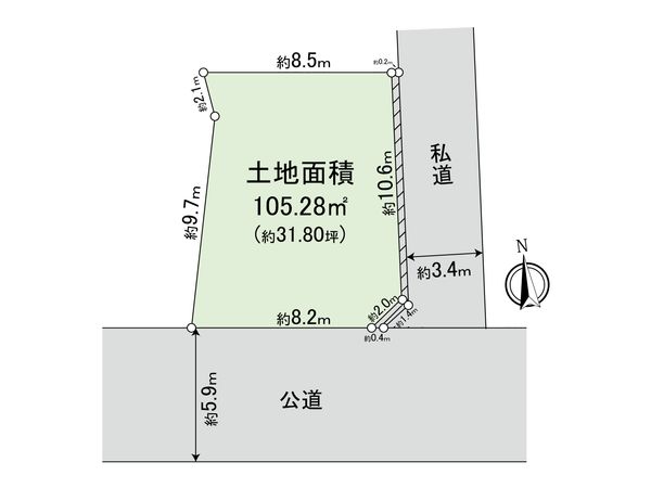 世田谷区等々力6丁目土地 区画図 世田谷区等々力6丁目土地 区画図
