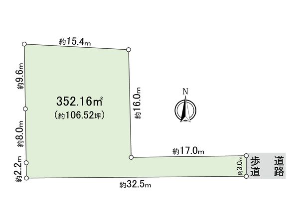 緑が丘2丁目土地 区画図 緑が丘2丁目土地 区画図
