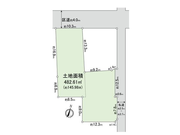 奥沢2丁目 土地 区画図 奥沢2丁目 土地 区画図
