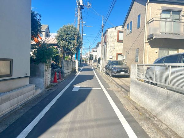 下目黒6丁目土地 B区画 前面道路含む外観
