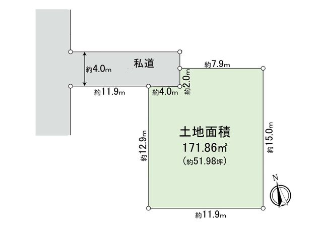 等々力8丁目 土地 区画図 等々力8丁目 土地 区画図