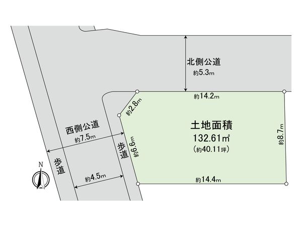 目黒区大橋2丁目 土地 区画図