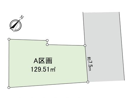 柿の木坂2丁目 土地 A区画 間取図