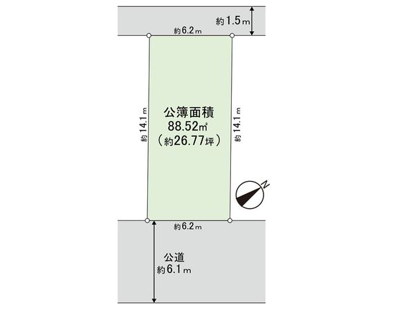 等々力2丁目 土地 区画図 等々力2丁目 土地 区画図