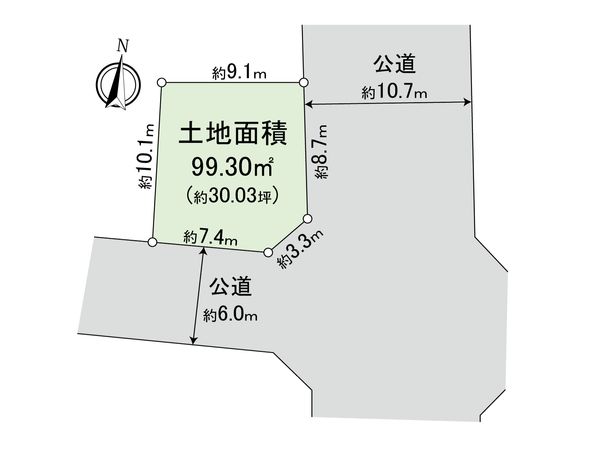 八雲3丁目土地 区画図 八雲3丁目土地 区画図