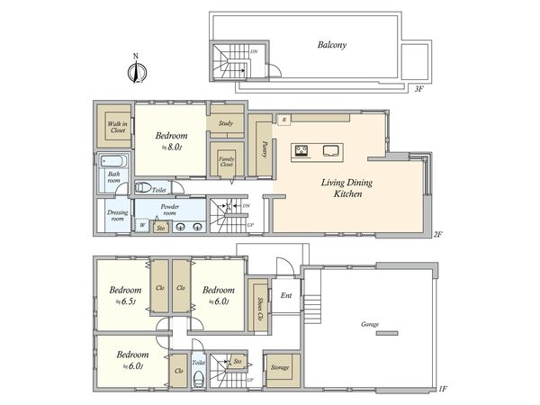 建物プラン例 (間取り図)