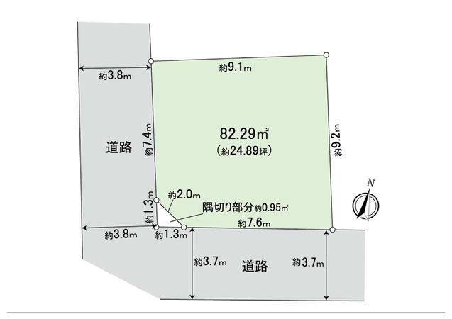 八雲2丁目 土地 区画図 八雲2丁目 土地 区画図