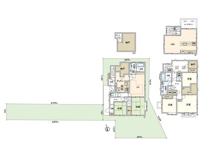 等々力5丁目 戸建 間取図(平面図)