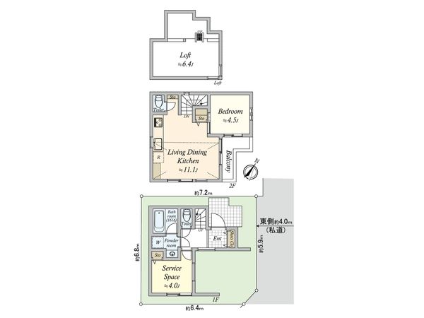 田園調布1丁目 新築戸建 間取図(平面図) 間取図(平面図)