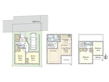 大岡山2丁目 新築戸建 間取図(平面図)