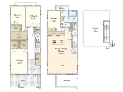 等々力6丁目 新築戸建 間取図(平面図)