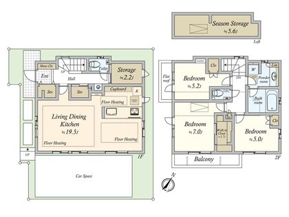 深沢6丁目 戸建 間取図(平面図)