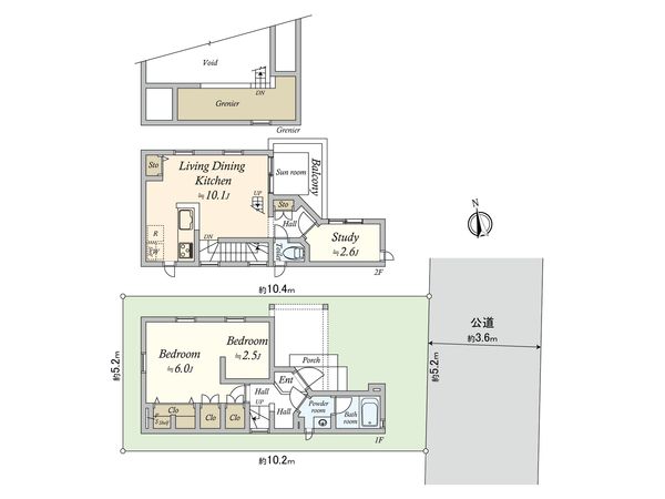 奥沢8丁目戸建 間取図(平面図)