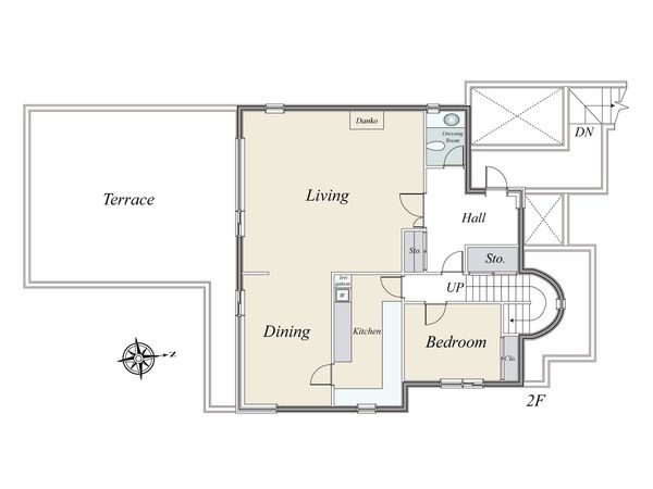 尾山台2丁目 戸建 間取図(平面図)