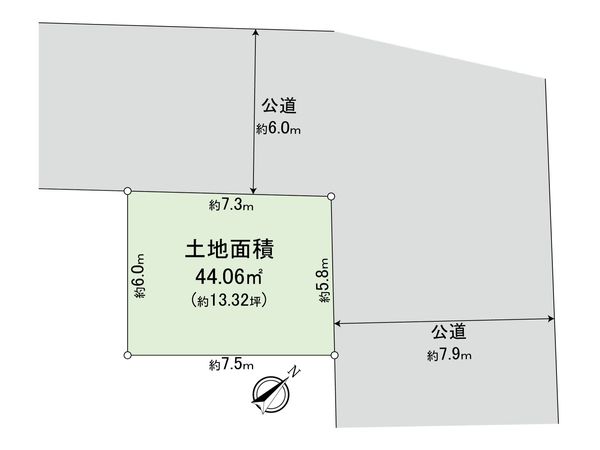 大田区南雪谷5丁目 新築戸建 A棟 区画図 大田区南雪谷5丁目 新築戸建 A棟 区画図