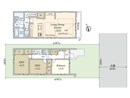 玉堤1丁目 新築戸建 間取図(平面図)