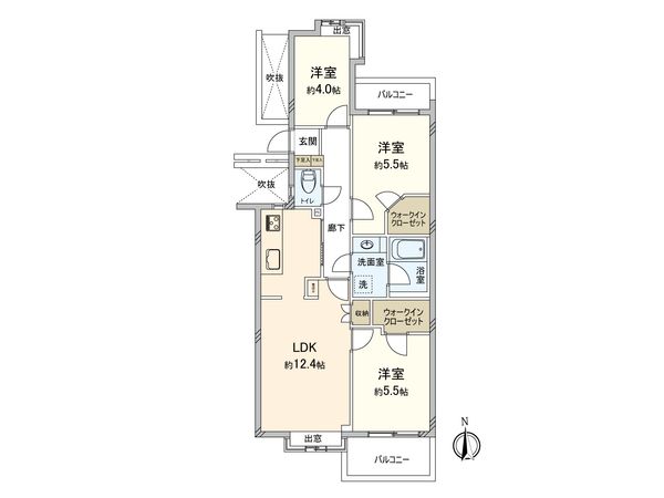 等々力7丁目パークホームズ 間取図(平面図) 等々力7丁目パークホームズ 間取図(平面図)