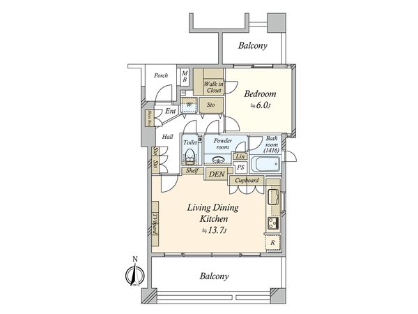 サーラ・コモド都立大学 間取図(平面図) サーラ・コモド都立大学 間取図(平面図)