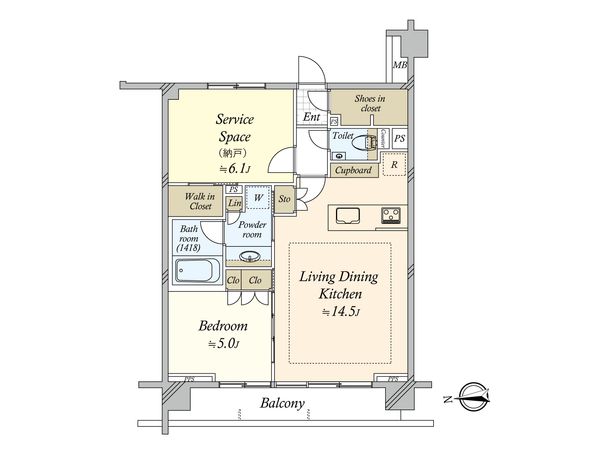 ピアース自由が丘レジデンス 間取図(平面図) ピアース自由が丘レジデンス 間取図(平面図)