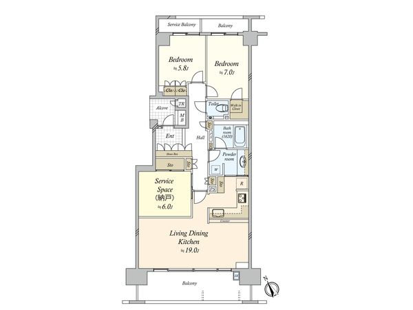 深沢ハウス C棟 間取図(平面図) 深沢ハウス C棟 間取図(平面図)