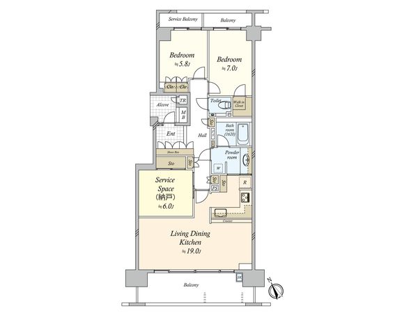 深沢ハウス C棟 間取図(平面図) 深沢ハウス C棟 間取図(平面図)