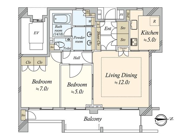 レオニス駒沢公園 間取図(平面図) 間取図(平面図)